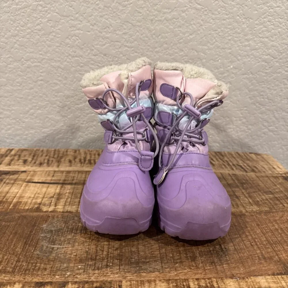 Member's Mark Girl's Faux Fur Lined Toggle Closure Winter Snow Boots